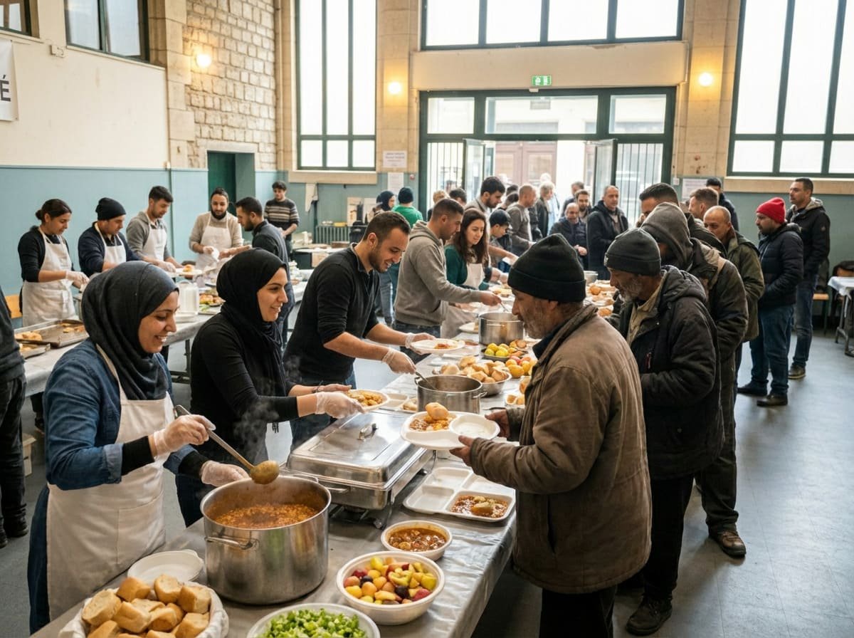 association musulmane pour aide alimentaire et distribution de repas